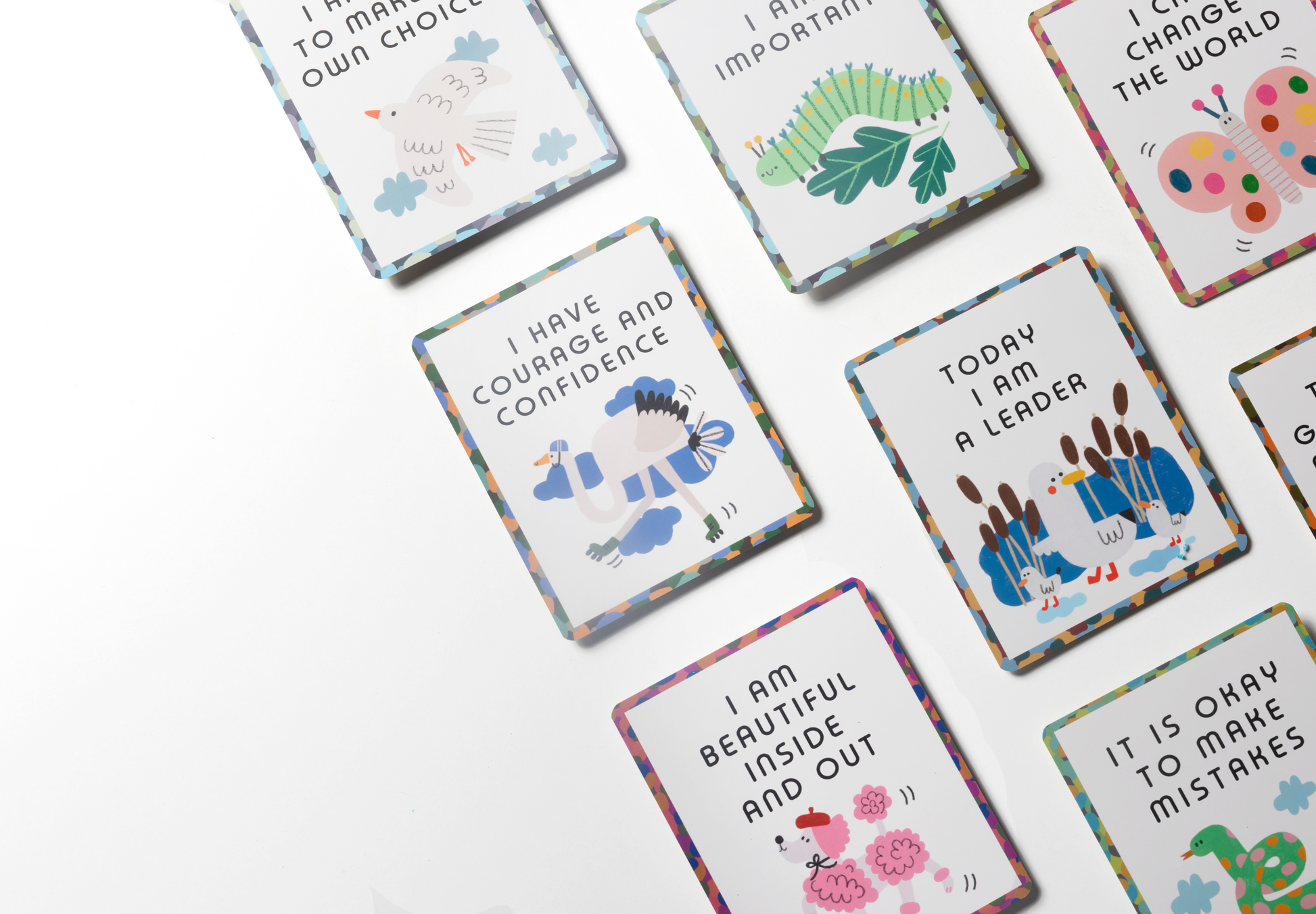  Self Care Affirmations Cards with Display Stand